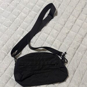 Men's Black Crossbody Sling Bag - Unbranded